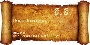 Bucz Benigna névjegykártya